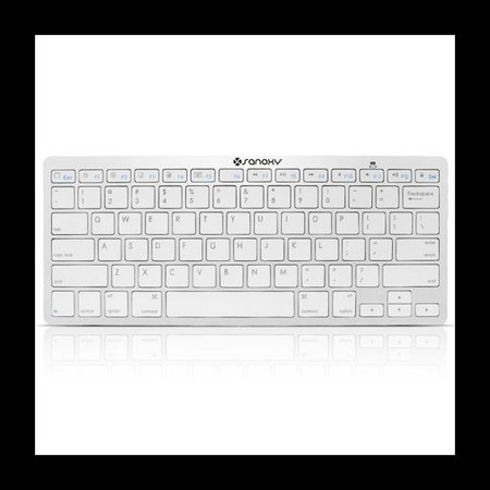 SANOXY Slim Wireless BT Keyboard for iOS, Android, Windows Silver SANOXY-BTKYB-iPA-We